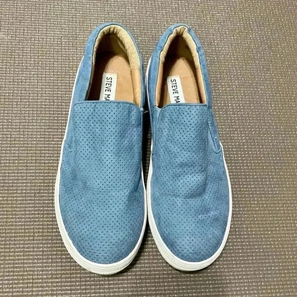 Steve Madden Giovana Suede Platform Casual Slip-on Sneakers - Picture 2 of 8